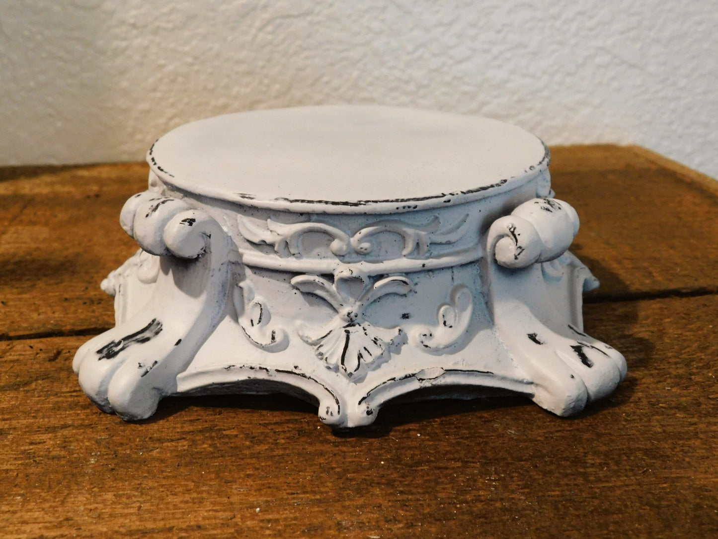 Capital Candle Holder | PICK YOUR COLOR | Candle Riser | Pedestal Top | Shabby Chic | Candle | Pillar Candle Holder | FleurDeLisJunkie |