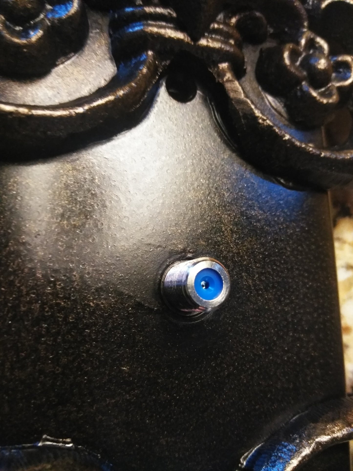 Metal Cable outlet cover | PICK your COLOR | Coaxial Cable Cover, Cable TV cover, switch plate, Tuscan Home decor, French Country Original