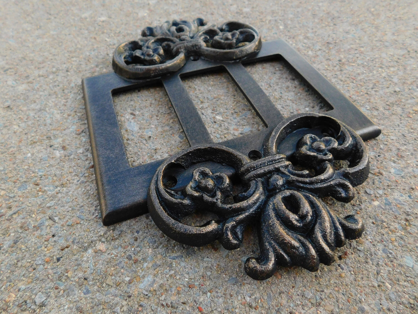 Triple Rocker Switch Plate | PICK YOIUR COLOR | Three gang Rocker Cover | 3 Rocker Plate | Light Switch Cover | FleurDeLisJunkie