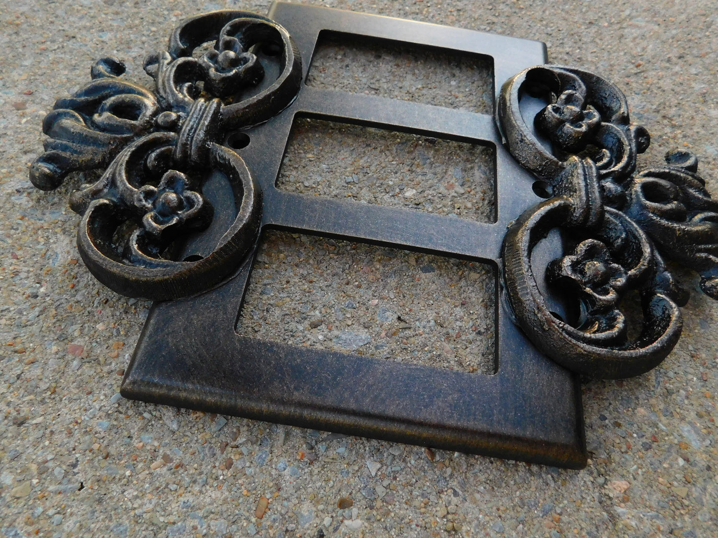 Triple Rocker Switch Plate | PICK YOIUR COLOR | Three gang Rocker Cover | 3 Rocker Plate | Light Switch Cover | FleurDeLisJunkie