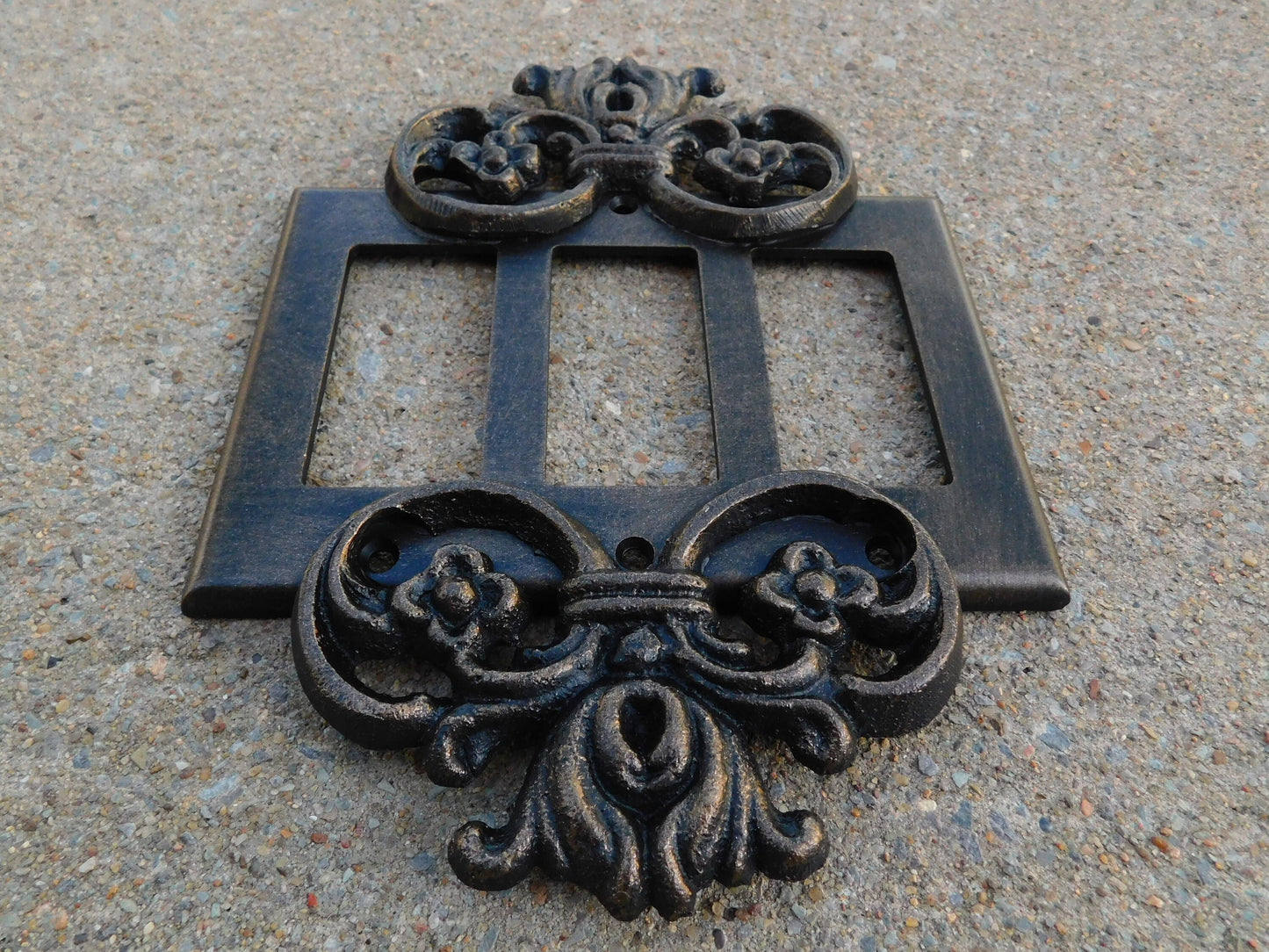 Triple Rocker Switch Plate | PICK YOIUR COLOR | Three gang Rocker Cover | 3 Rocker Plate | Light Switch Cover | FleurDeLisJunkie