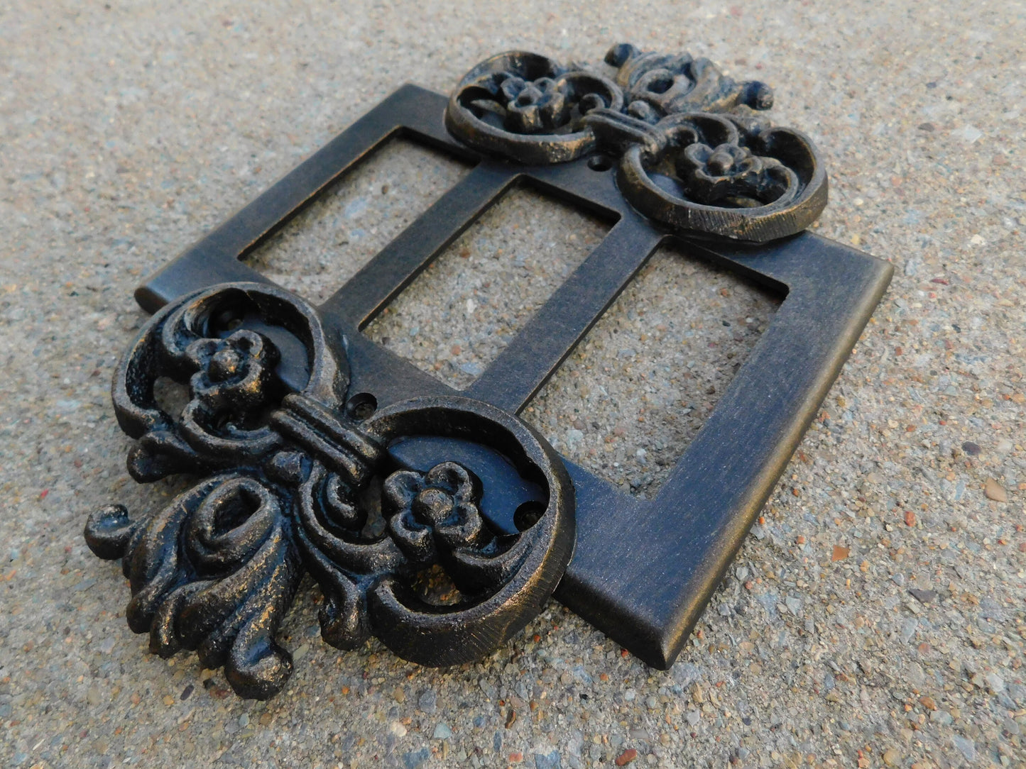 Triple Rocker Switch Plate | PICK YOIUR COLOR | Three gang Rocker Cover | 3 Rocker Plate | Light Switch Cover | FleurDeLisJunkie