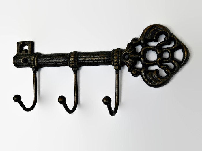 Key Holder, PICK YOUR COLOR, Key Rack, Key Hanger, Wall Key Holder, Key Hook, Skeleton Key Wall Hook, Organization Home Decor | Fleur