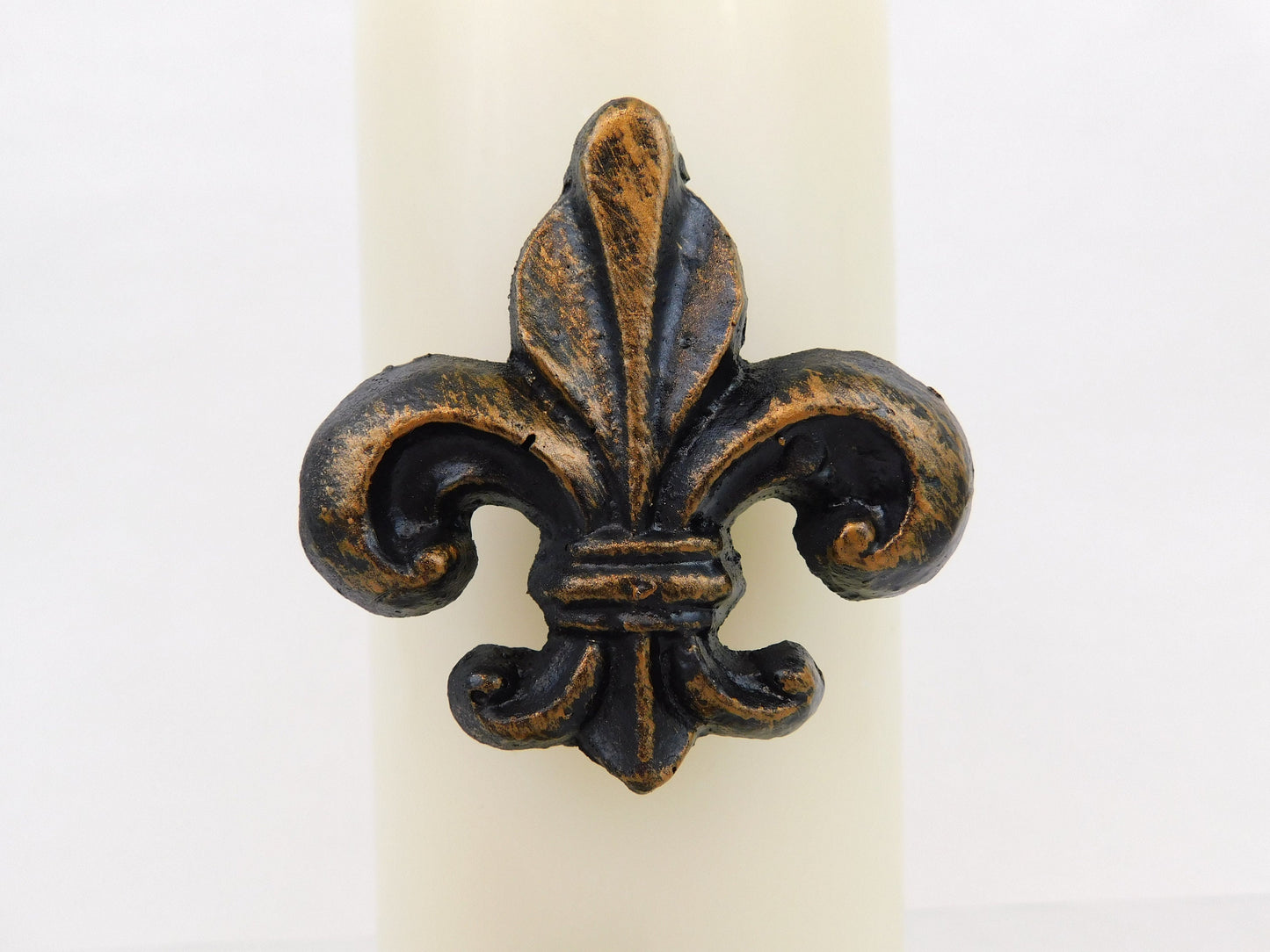 Set Of 2 Fleur De lis Candle Pins for Pillar Candles | PICK YOUR COLOR | Two Candle Pins, Fleur De Lis Decor, Candle Art, FleurDeLisJunkie