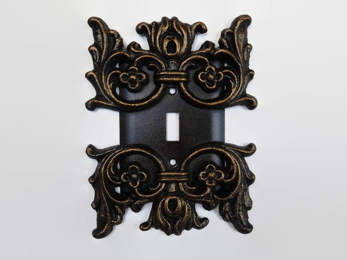 One Toggle Light Switch Plate Cover, PICK YOUR COLOR, Single Toggle Switchplates, Custom Wall decor | FleurDeLisJunkie |