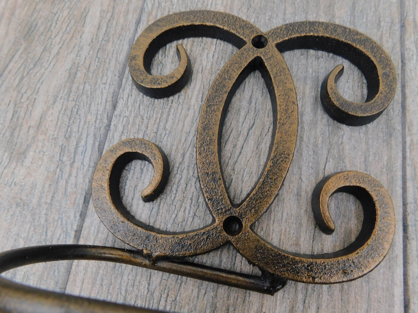 Iron Bathroom Hardware, Toilet Paper Holder and Towel Ring, Contemporary Modern Bathroom decor. Bath Hardware Handmade.