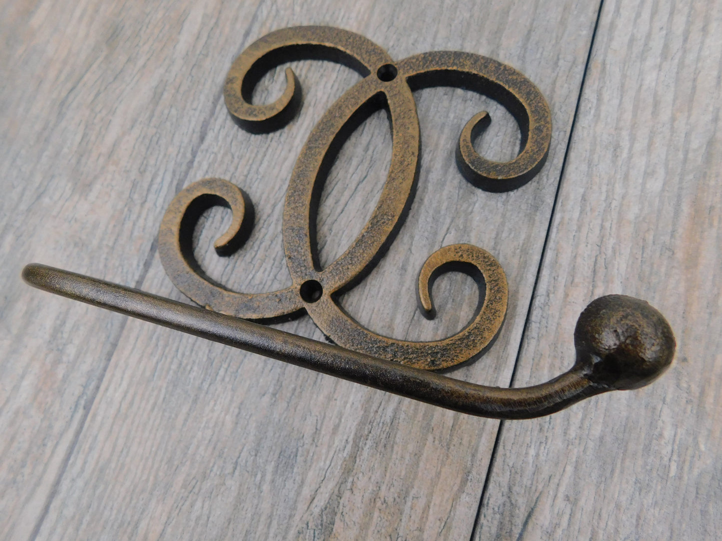Iron Bathroom Hardware, Toilet Paper Holder and Towel Ring, Contemporary Modern Bathroom decor. Bath Hardware Handmade.