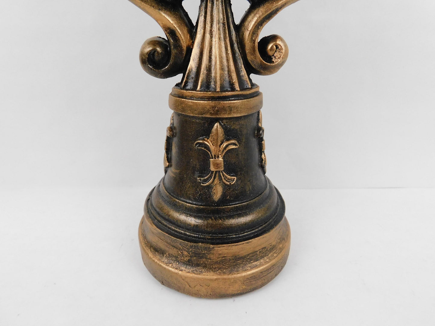 Set of 3 Fleur De Lis Finials - PICK YOUR COLOR - Gold Tabletop Decorations - Fleur Decor - French Royal Office Decor