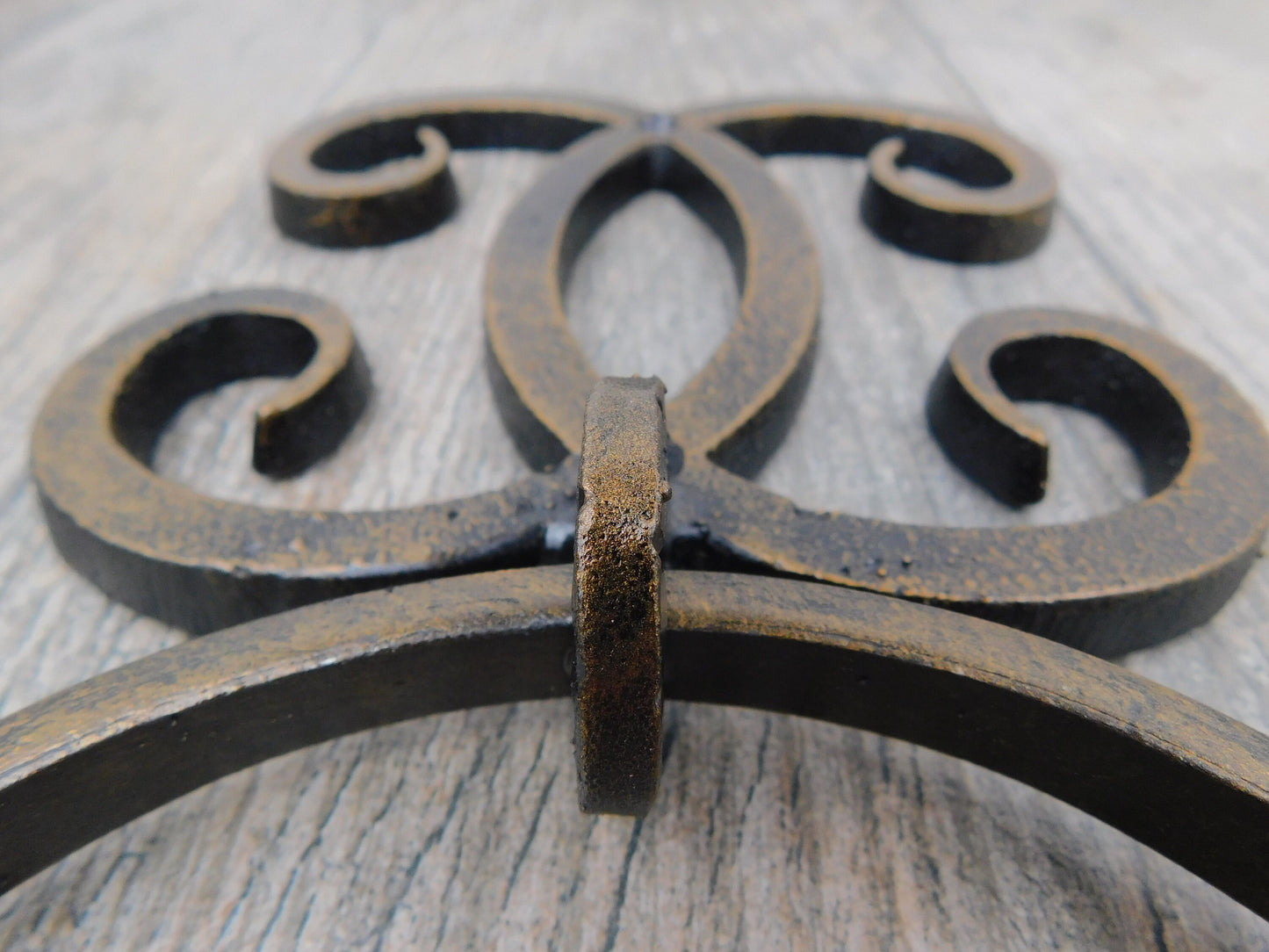 Iron Bathroom Hardware, Toilet Paper Holder and Towel Ring, Contemporary Modern Bathroom decor. Bath Hardware Handmade.