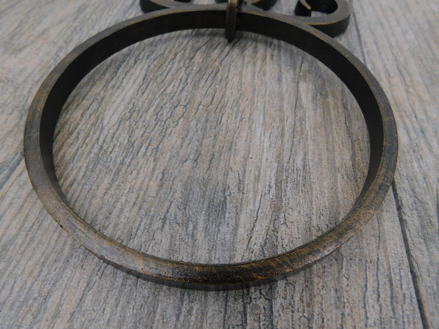 Iron Bathroom Hardware, Toilet Paper Holder and Towel Ring, Contemporary Modern Bathroom decor. Bath Hardware Handmade.
