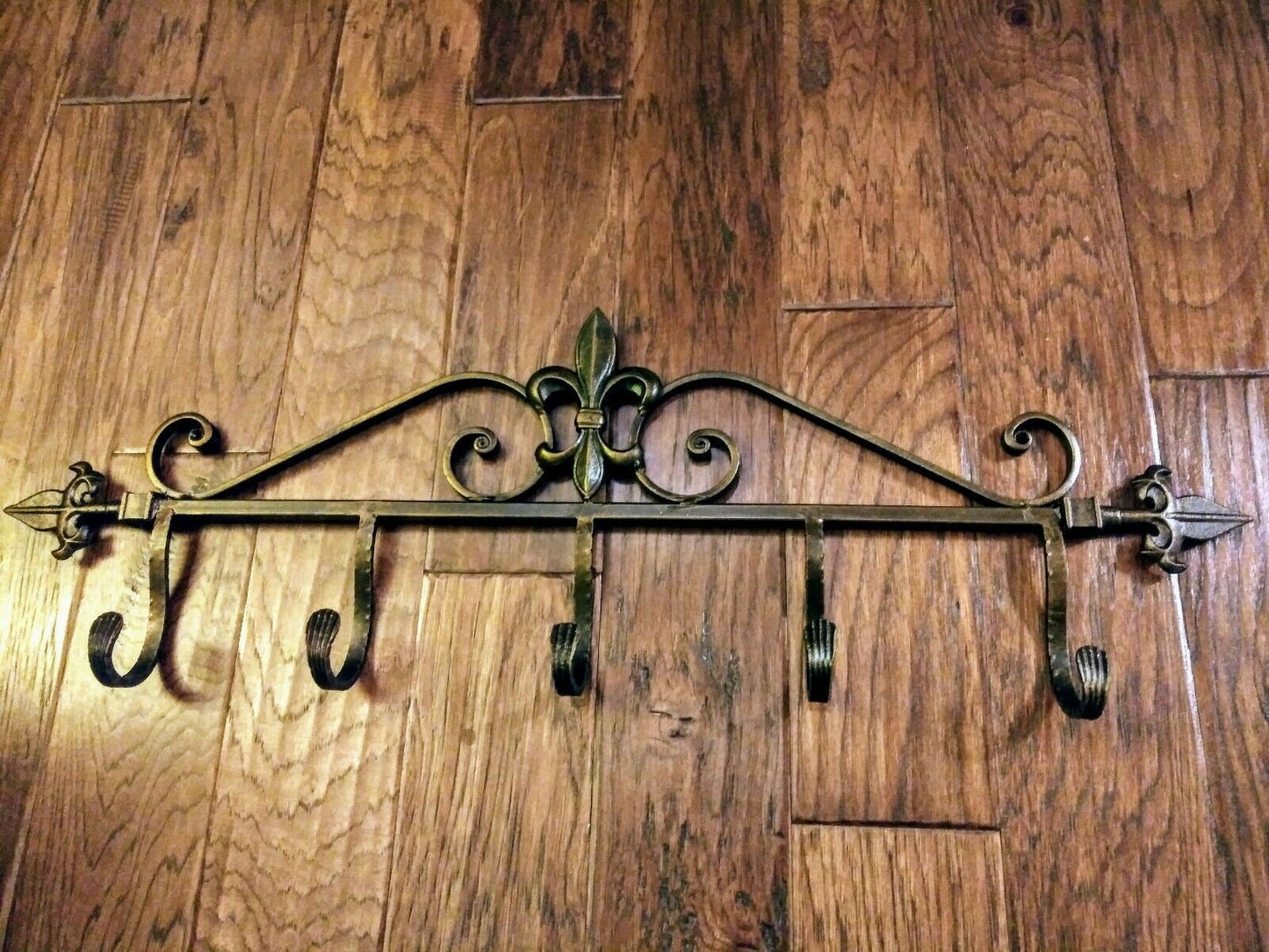 Fleur de Lis Wall Hook Metal Coat Rack | PICK YOUR COLOR | Iron Hat Rack Wall Organizer | Mud Room Hook Farmhouse Wall Hook FleurDeLisJunkie