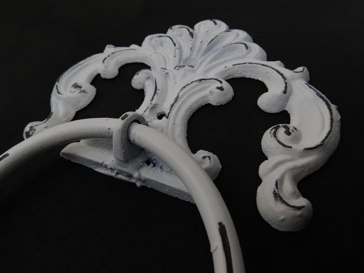 Iron Towel Ring | Shabby Chic Towel Hook for Bathroom | Towel Holder | Wall Towel Hook | Victorian Home Decor | Original design