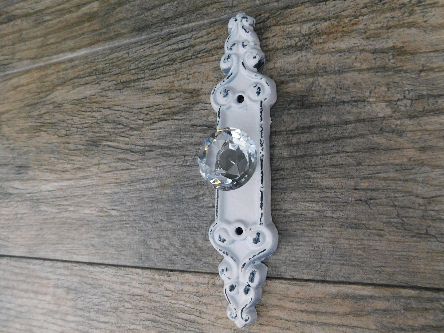 Door Knob Wall Hook | PICK YOUR COLOR | Shabby Chic | Cast Iron Wall Rack | Coat Rack | Wall Hanger | FleurDeLisJunkie | Cottage Crystal