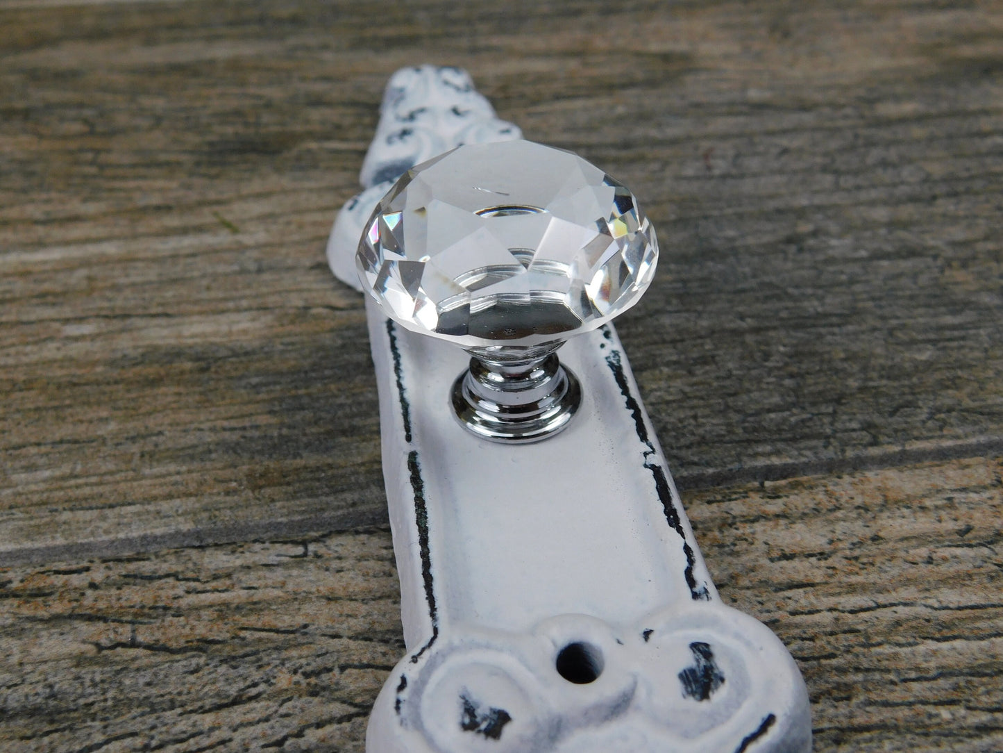 Door Knob Wall Hook | PICK YOUR COLOR | Shabby Chic | Cast Iron Wall Rack | Coat Rack | Wall Hanger | FleurDeLisJunkie | Cottage Crystal
