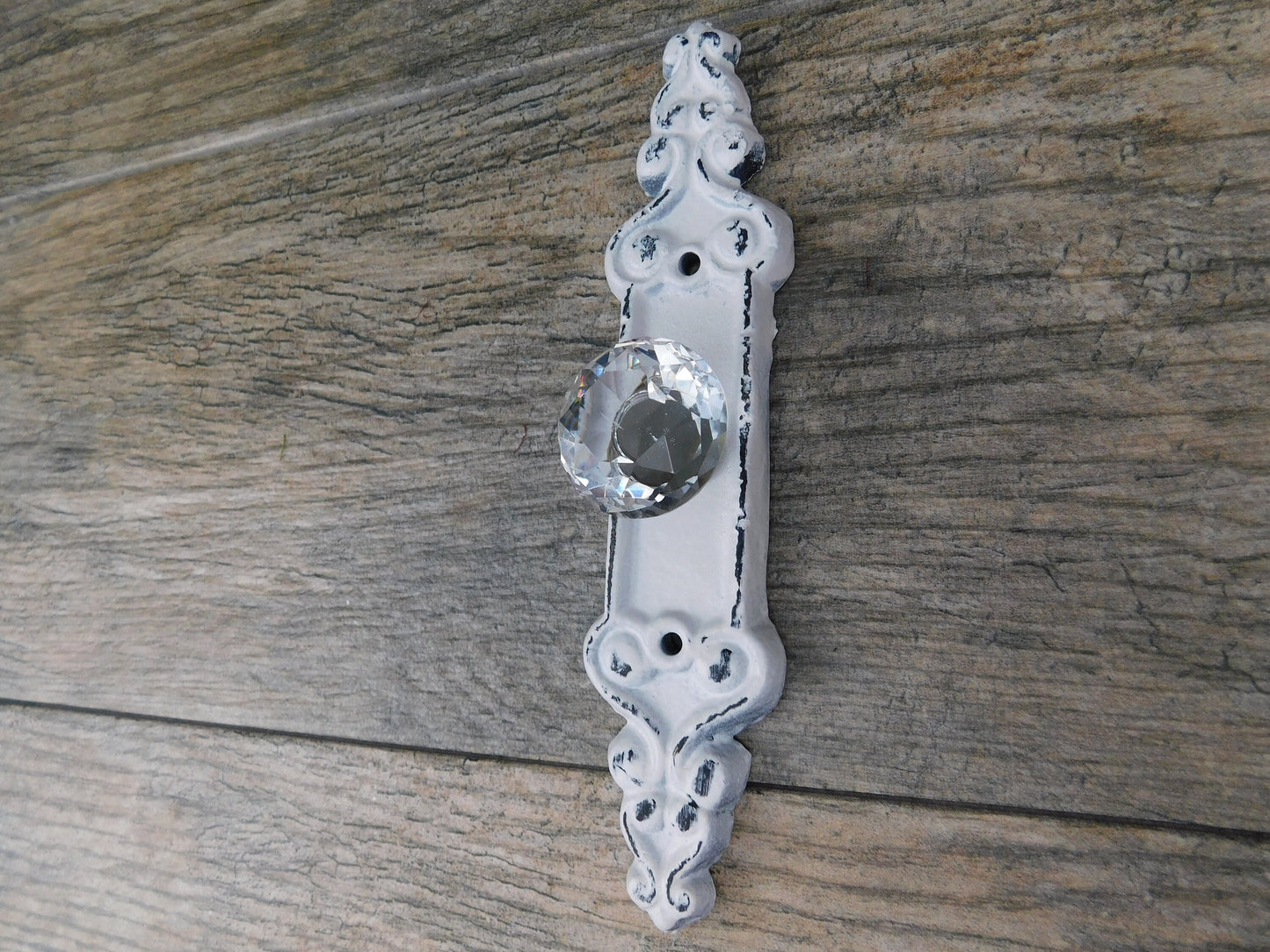 Door Knob Wall Hook | PICK YOUR COLOR | Shabby Chic | Cast Iron Wall Rack | Coat Rack | Wall Hanger | FleurDeLisJunkie | Cottage Crystal