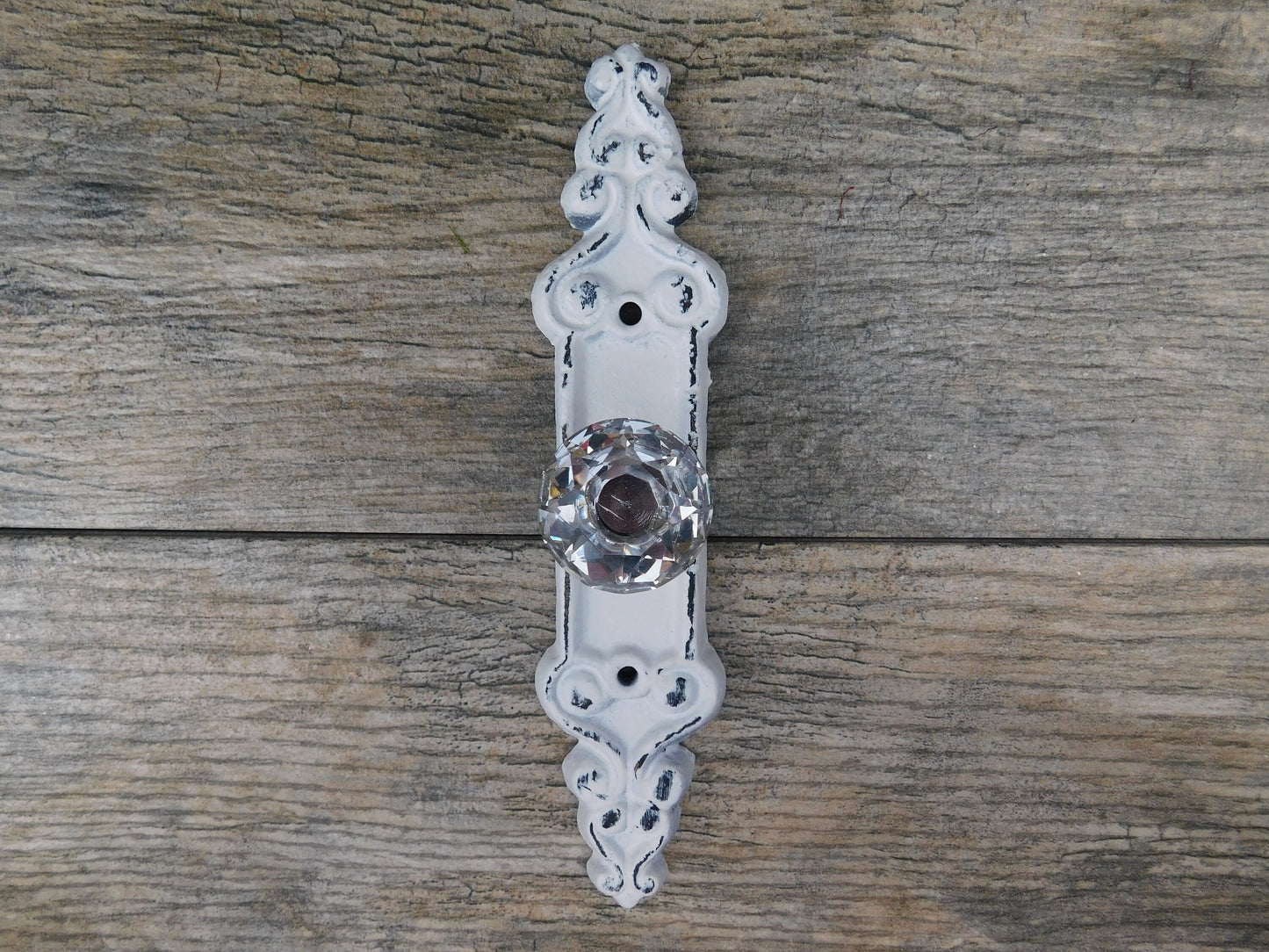 Door Knob Wall Hook | PICK YOUR COLOR | Shabby Chic | Cast Iron Wall Rack | Coat Rack | Wall Hanger | FleurDeLisJunkie | Cottage Crystal
