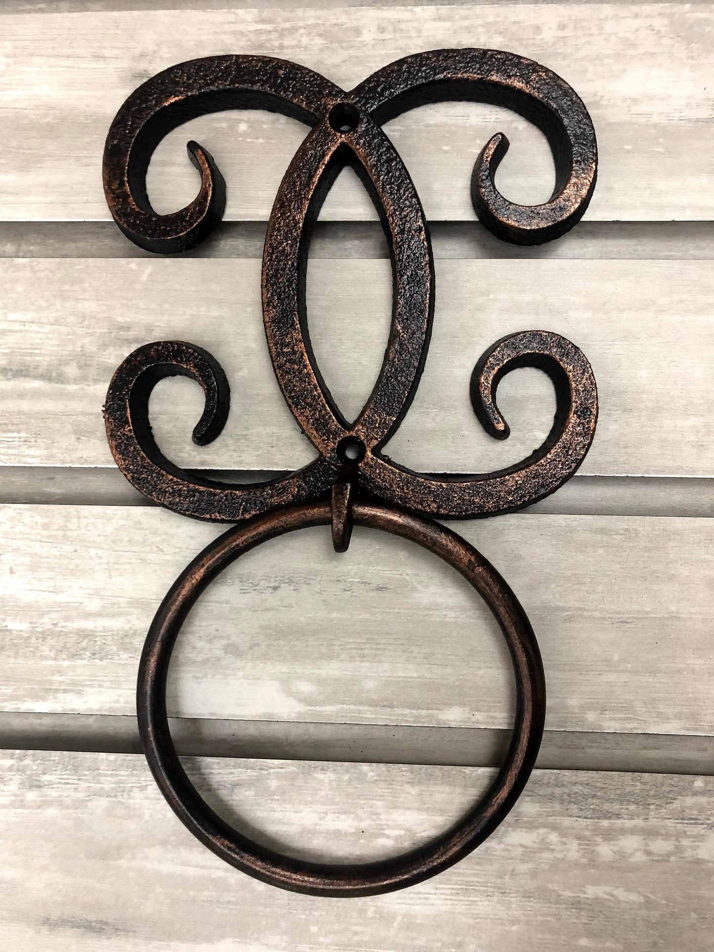 Towel Ring for Wall. PICK YOUR COLOR. Batrhoom Hardware Contemporary, Transitional, Modern bath | Handmade | Fleurdelisjunkie