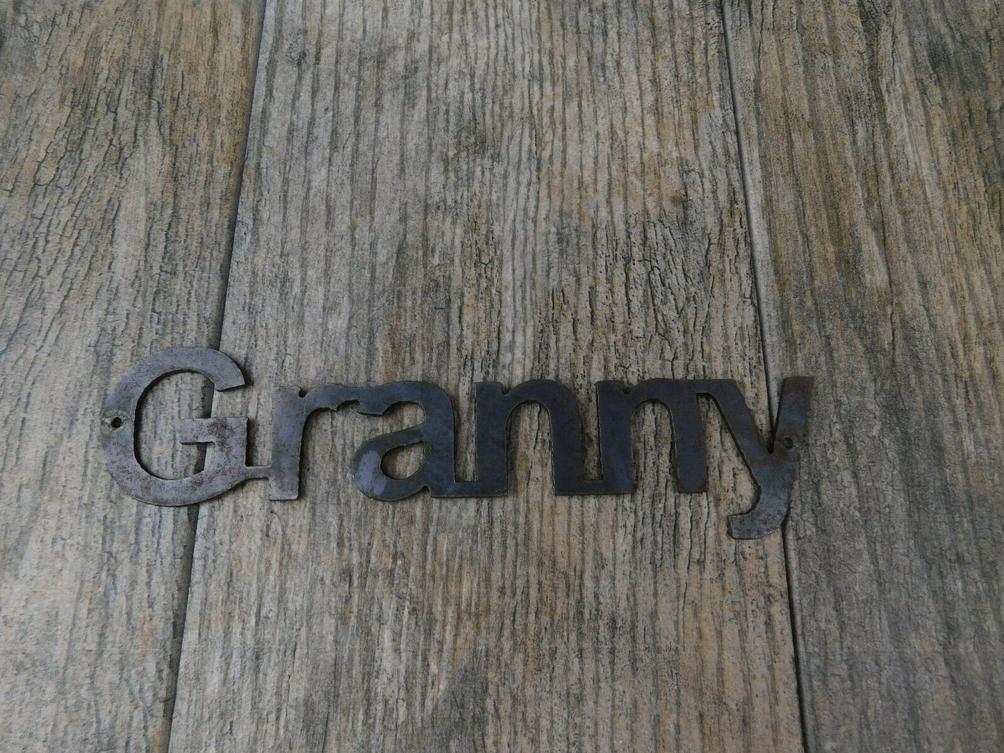 Granny Metal Wall Art, Grandma, Grandmother, Mimi Sign, Farmhouse Steel Rustic Decor. Unfinished Raw Steel. DIY craft project gift
