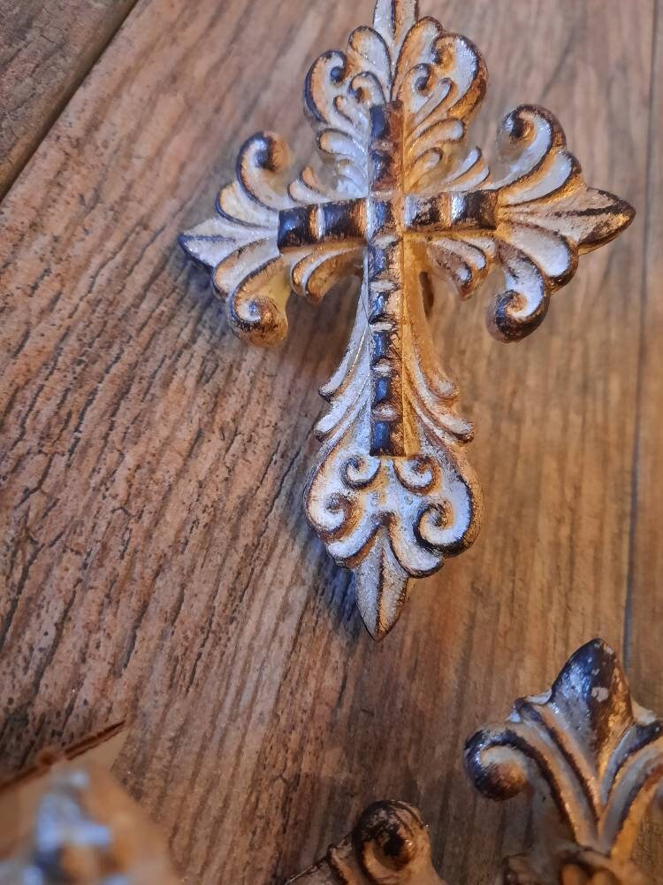 SET of 3 Cross Candle Accent Pins | PICK your COLOR | Candle Picks | Candle Jewelry | Old World / Tuscan Decor | FleurDeLisJunkie | Royal