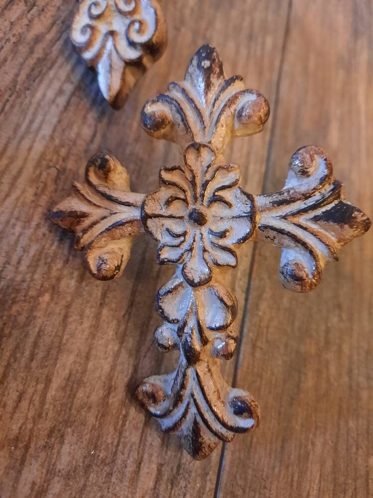 SET of 3 Cross Candle Accent Pins | PICK your COLOR | Candle Picks | Candle Jewelry | Old World / Tuscan Decor | FleurDeLisJunkie | Royal