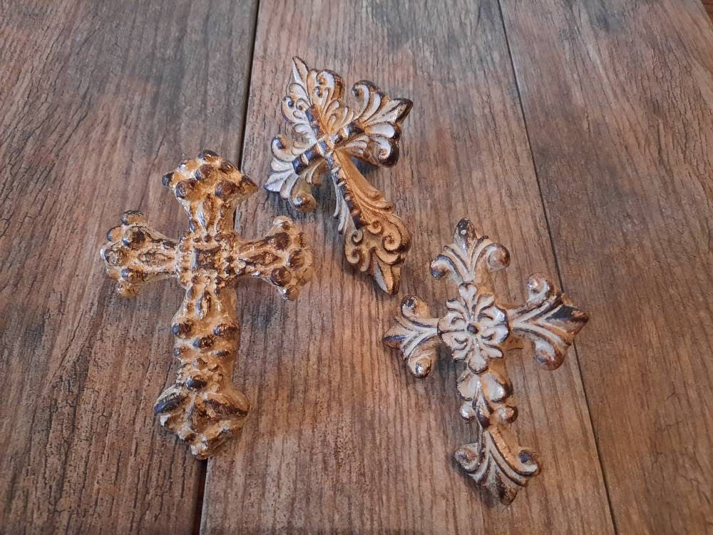 SET of 3 Cross Candle Accent Pins | PICK your COLOR | Candle Picks | Candle Jewelry | Old World / Tuscan Decor | FleurDeLisJunkie | Royal