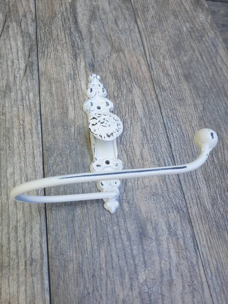 Toilet Paper Holder | Shabby chic toilet paper holder | Tissue Holder | TP Hanger | Cottage Bathroom |FleurDeLisJunkie | Toilet Paper Hanger