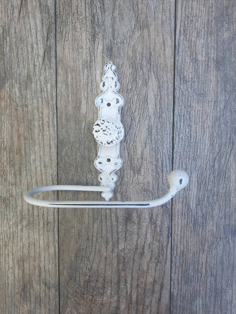 Toilet Paper Holder | Shabby chic toilet paper holder | Tissue Holder | TP Hanger | Cottage Bathroom |FleurDeLisJunkie | Toilet Paper Hanger