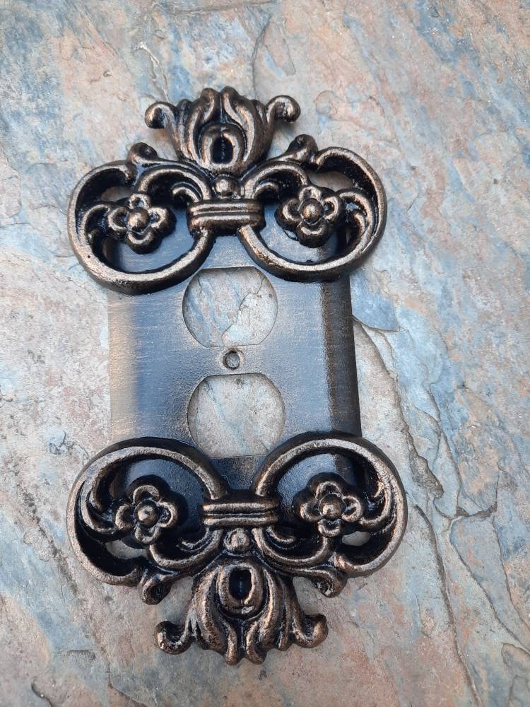 Outlet Cover | PICK YOUR COLOR | Outlet Plate | Switch plate | Old World | Switch Cover | Medieval | Tuscan | Spanish | Ornate outlet cover