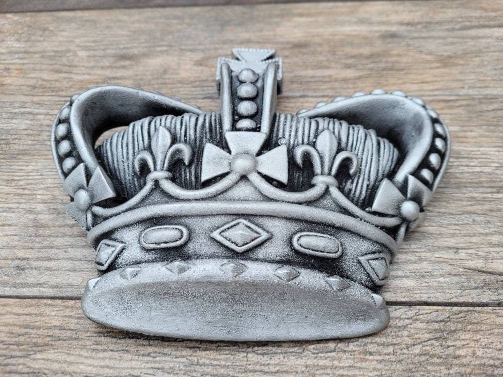 Crown Wall Plaque | PICK YOUR COLOR | Castle | Medieval | Old World | King | FleurDeLisJunkie | Queen Wall Crown | Royal | Princess Silver