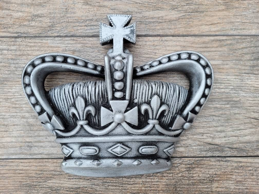 Crown Wall Plaque | PICK YOUR COLOR | Castle | Medieval | Old World | King | FleurDeLisJunkie | Queen Wall Crown | Royal | Princess Silver