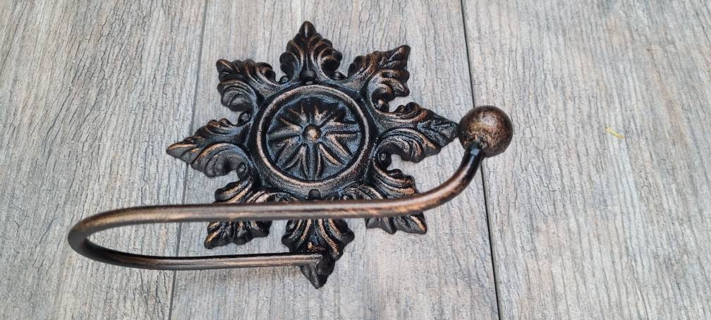 Medallion Toilet Paper Holder | Pick your COLOR | Tissue Holder | TP Hanger | Tuscan Bathroom | FleurDeLisJunkie | TP Holder | Tuscan
