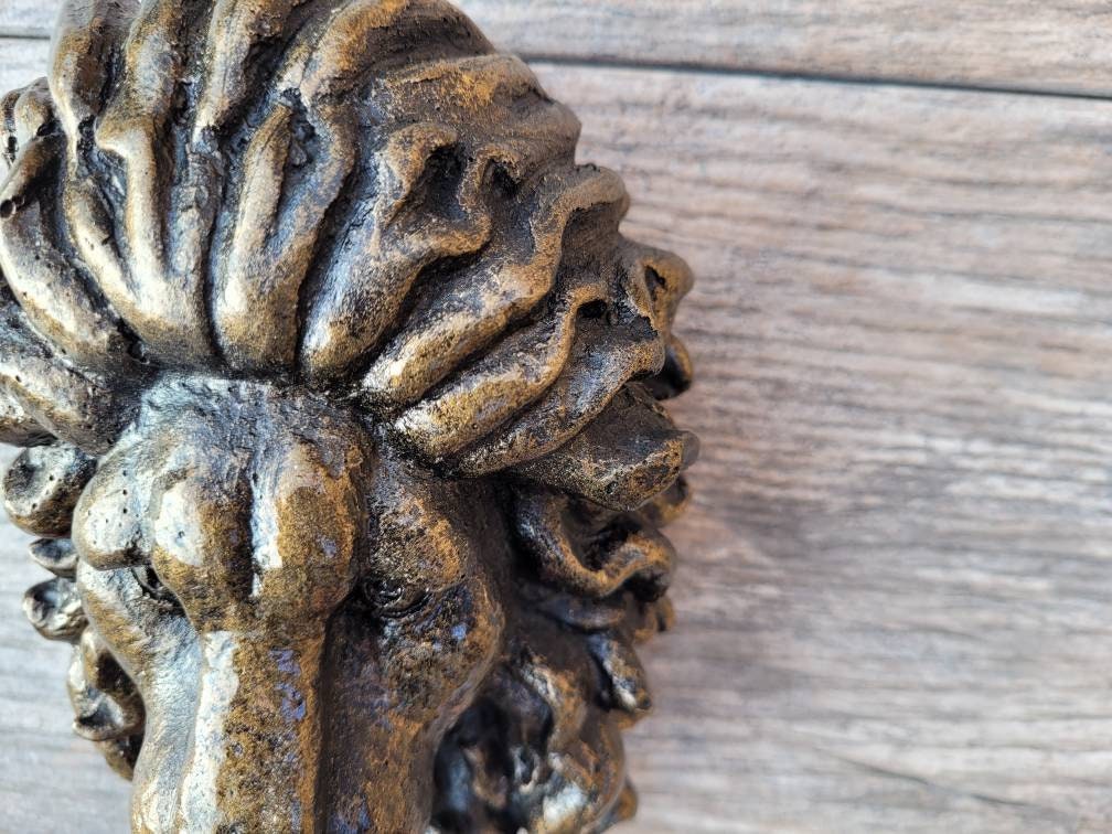 Lion Head Wall Plaque - PICK YOUR COLOR - Wall Decor Medieval Old World Lion Royal, Fleur De Lis, Tuscan Castle Decor | FleurDeLisJunkie |