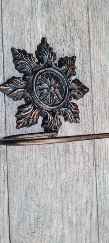 Medallion Toilet Paper Holder | Pick your COLOR | Tissue Holder | TP Hanger | Tuscan Bathroom | FleurDeLisJunkie | TP Holder | Tuscan