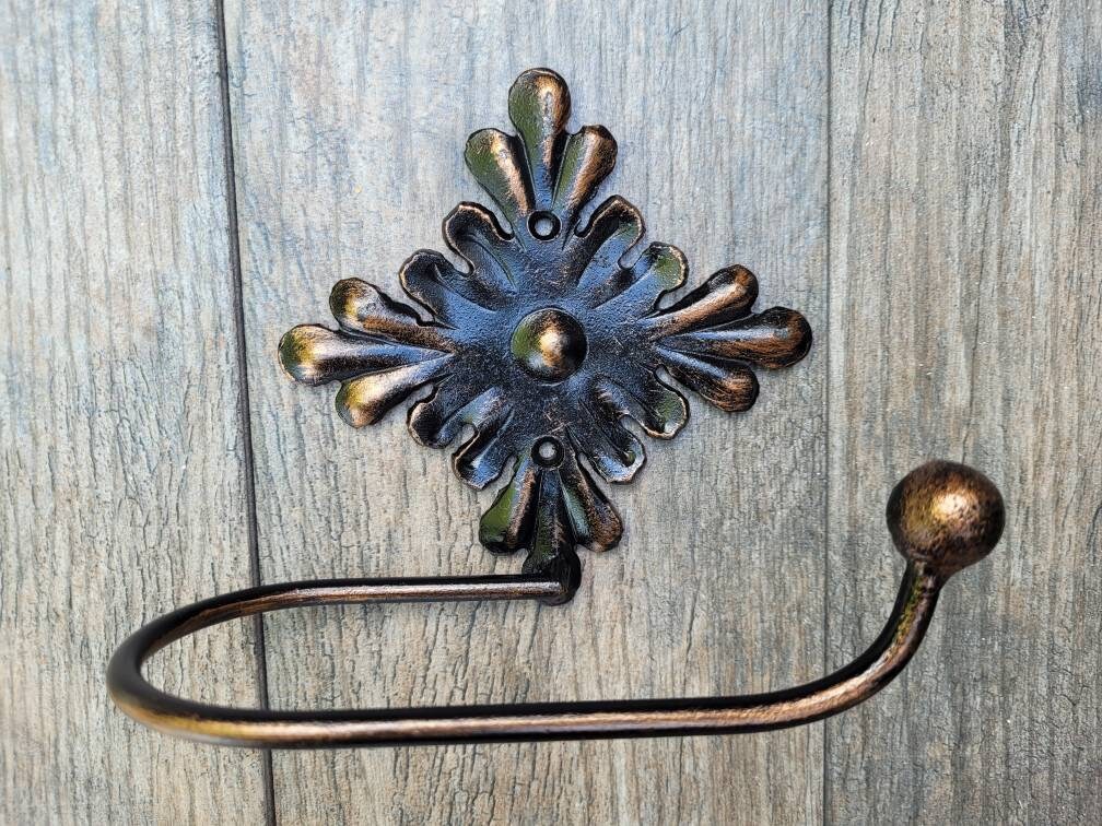 Toilet Paper Holder | PICK your COLOR | Toilet tissue bathroom | Tissue Holder | TP Hanger | Hardware | Tuscan | FleurDeLisJunkie