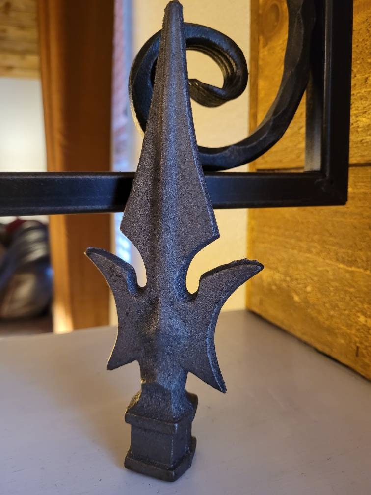 Spear Finial Fence Decor | PICK YOUR COLOR | French Country Home Decor Hardware Garden Backyard Decor Fencing Supplies Finials Top Rail Top
