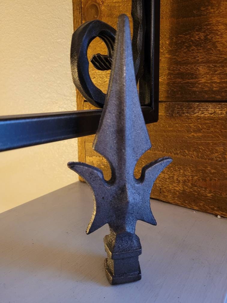 Spear Finial Fence Decor | PICK YOUR COLOR | French Country Home Decor Hardware Garden Backyard Decor Fencing Supplies Finials Top Rail Top