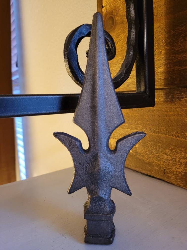 Spear Finial Fence Decor | PICK YOUR COLOR | French Country Home Decor Hardware Garden Backyard Decor Fencing Supplies Finials Top Rail Top