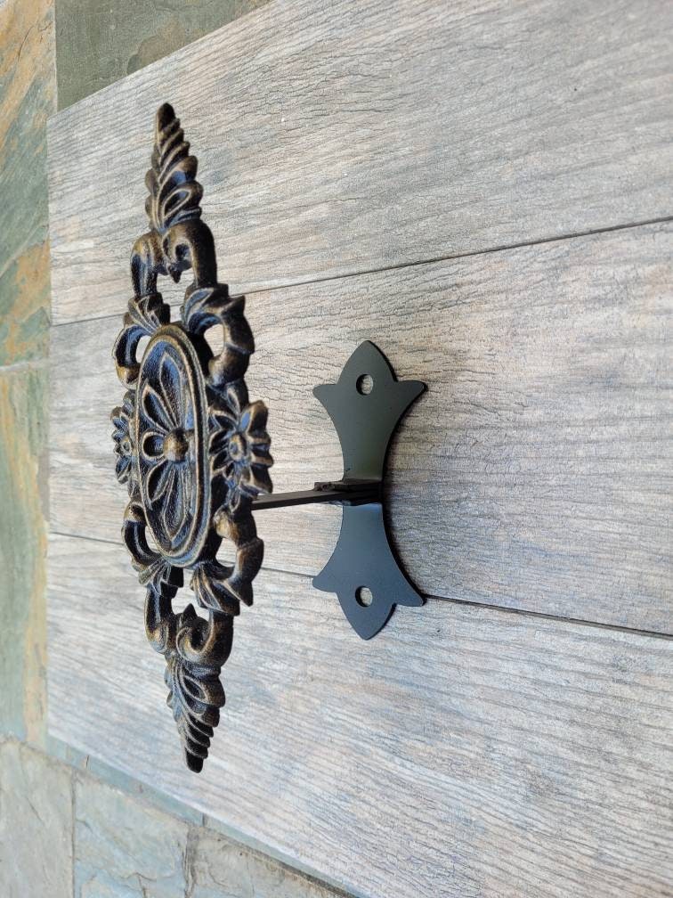 Iron Medallion Curtain Tieback | PICK YOUR COLOR | Curtain Holdback | Window Treatments | Curtain Tie Back | original FleurDeLisJunkie