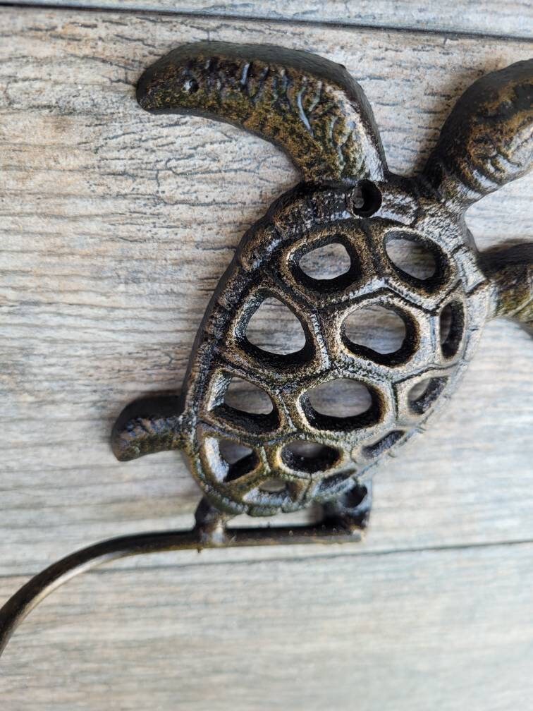 Sea Turtle Toilet Paper Holder | PICK your COLOR | TP Holder, Toilet Tissue Holder, Nature Wall Hook, Beach Lake house bathroom Bath fixture