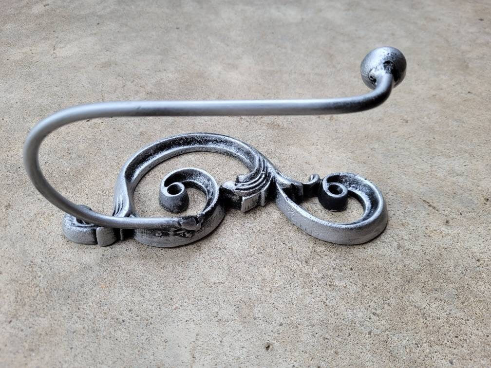 Toilet Paper Holder | Pick Your Color | Tissue Holder | TP Hanger | Tuscan Bathroom | FleurDeLisJunkie | TP Holder, Silver, Bath decor, New