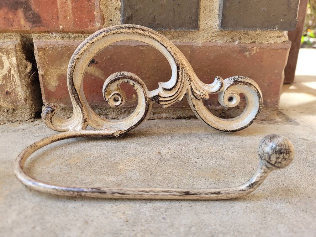 Toilet Paper Holder | PICK your COLOR | Tissue Holder | TP Holder Hanger | Tuscan Bathroom | FleurDeLisJunkie | French Scroll Royal King