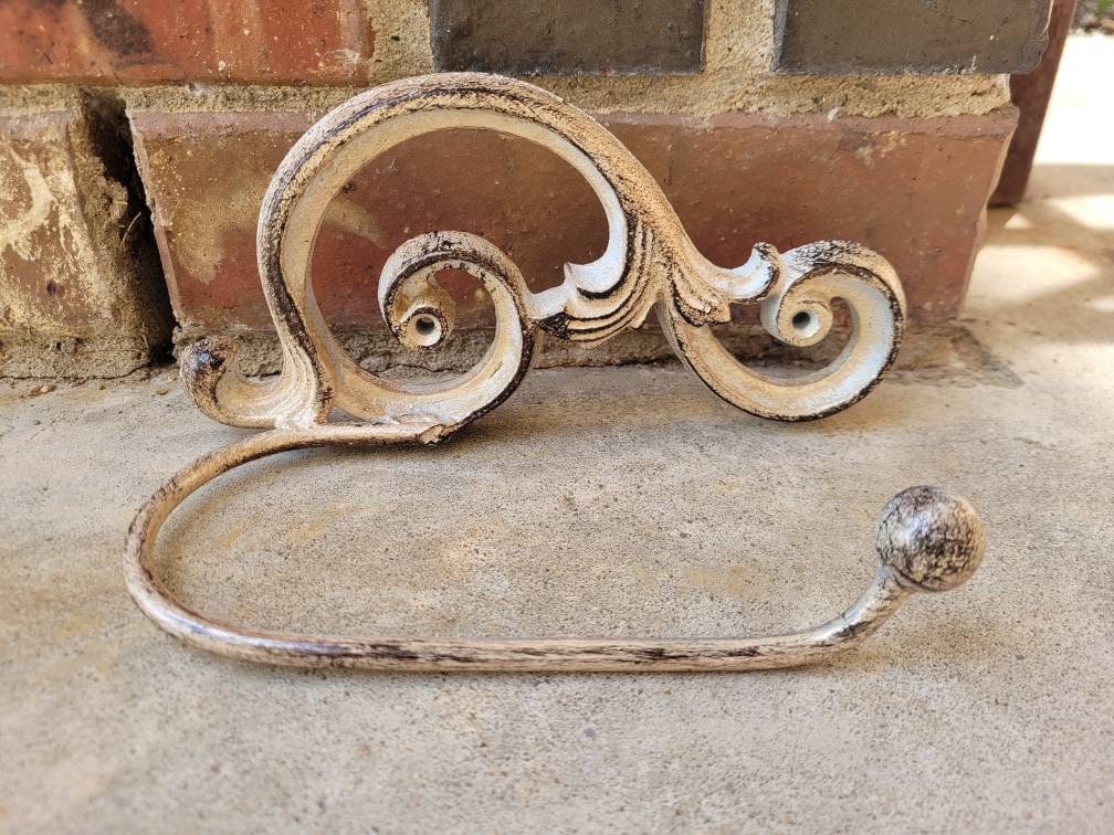 Toilet Paper Holder | PICK your COLOR | Tissue Holder | TP Holder Hanger | Tuscan Bathroom | FleurDeLisJunkie | French Scroll Royal King