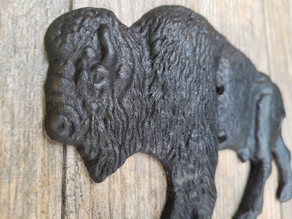 Bison Buffalo Bathroom Toilet Paper Holder, Pick Your COLOR, TP Holder, Toilet Tissue Holder, Nature, Towel rack, Wall Hook. Ranch cabin