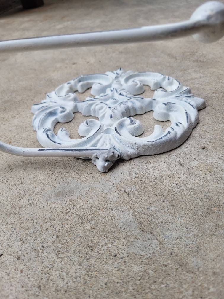 Toilet Paper Holder | PICK your COLOR | Shabby chic bathroom | Tissue Holder | TP Hanger | Cottage Bathroom Decor | Ornate Medallion Bath
