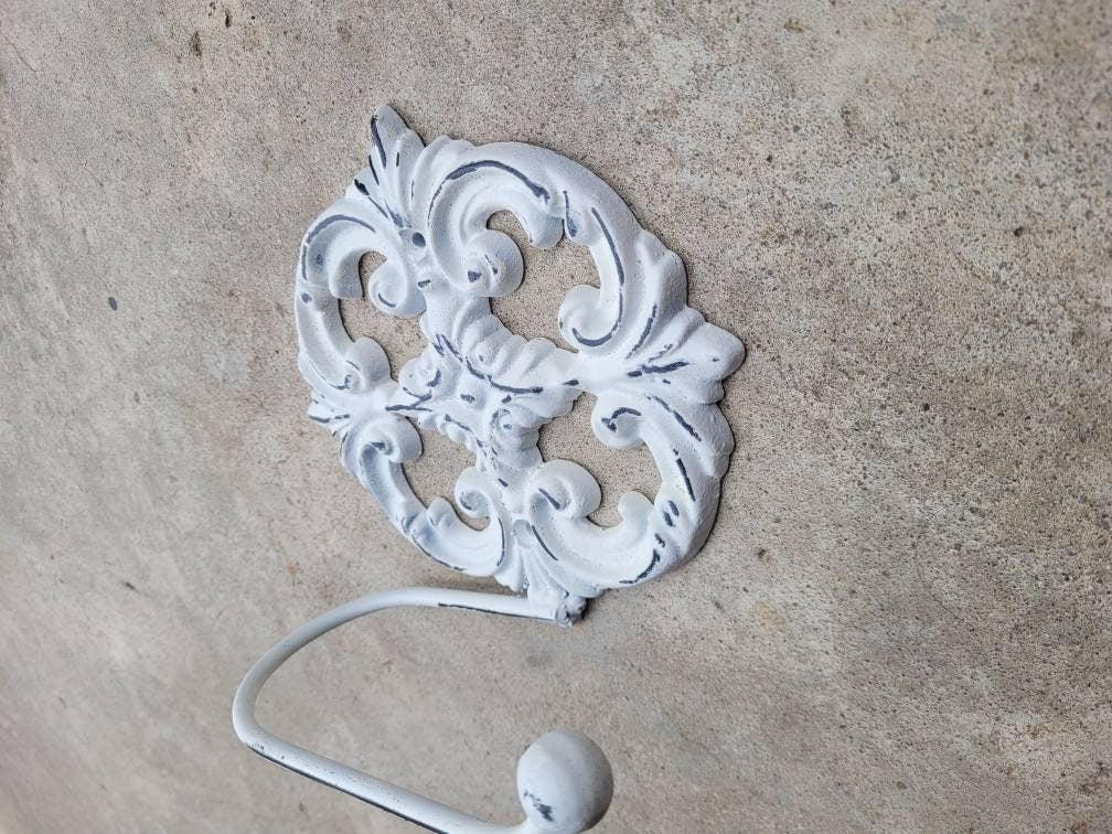 Toilet Paper Holder | PICK your COLOR | Shabby chic bathroom | Tissue Holder | TP Hanger | Cottage Bathroom Decor | Ornate Medallion Bath