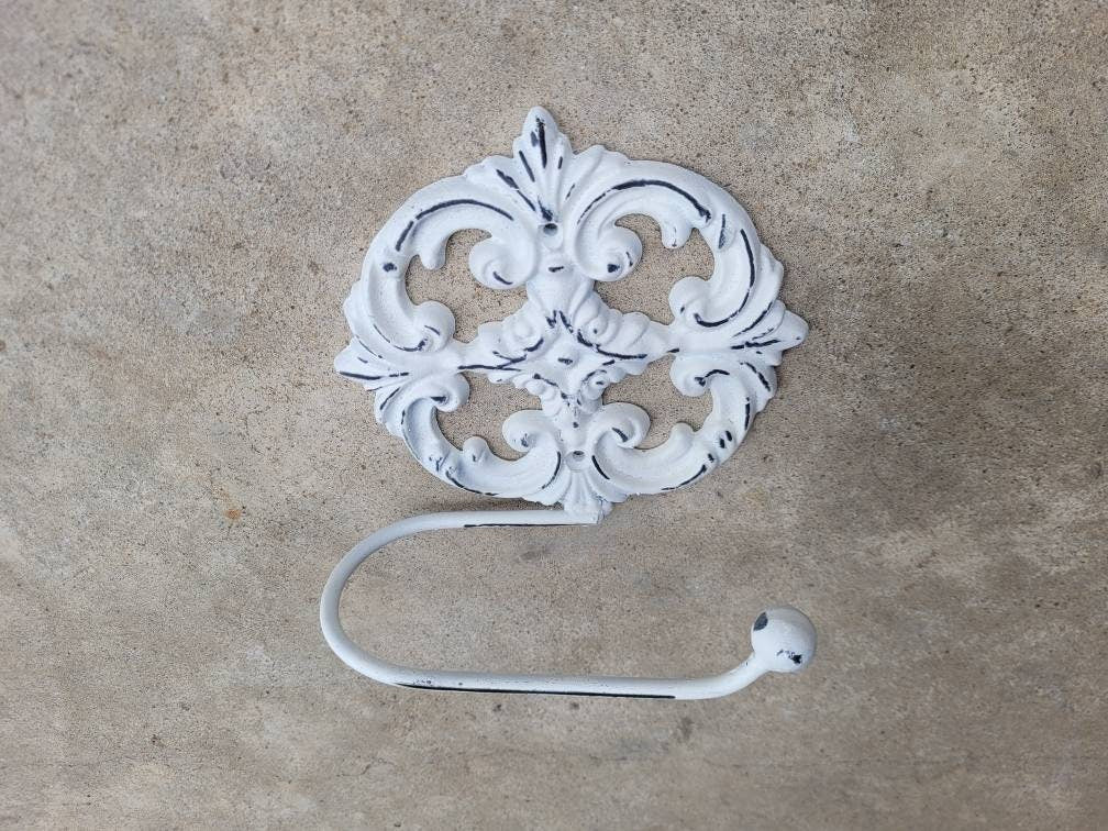 Toilet Paper Holder | PICK your COLOR | Shabby chic bathroom | Tissue Holder | TP Hanger | Cottage Bathroom Decor | Ornate Medallion Bath