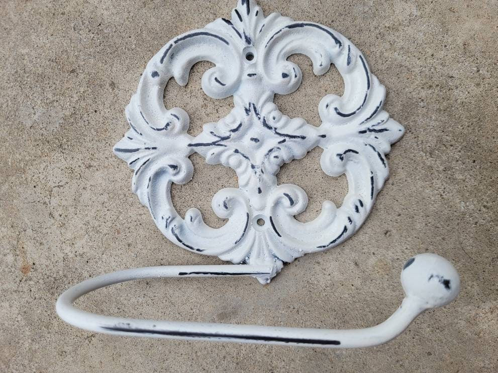 Toilet Paper Holder | PICK your COLOR | Shabby chic bathroom | Tissue Holder | TP Hanger | Cottage Bathroom Decor | Ornate Medallion Bath
