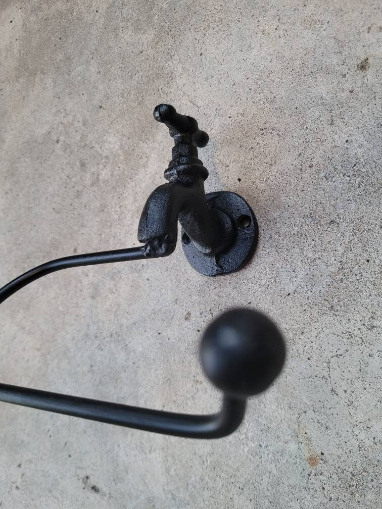 Water Faucet Toilet Paper Holder | Pick Your COLOR | TP Holder, Toilet Tissue Holder, Towel Wall Hook hanger, Modern Euro Style TP Holder