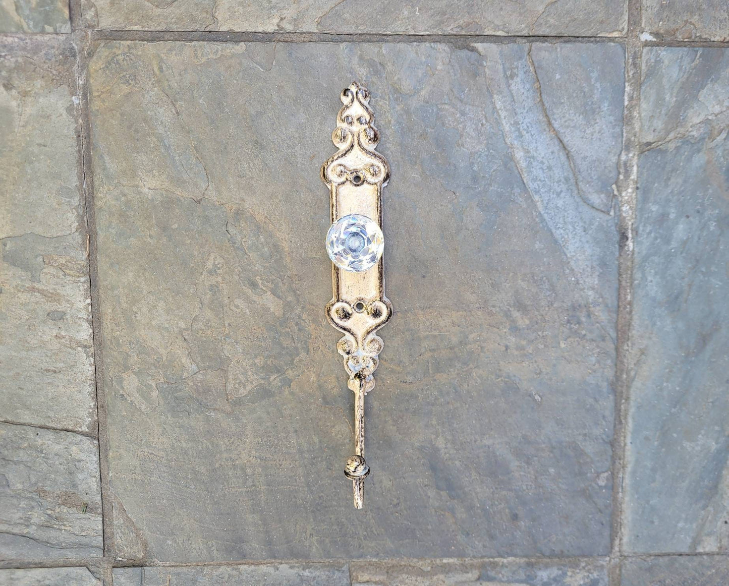 Door knob Wall Hook | Shabby Chic | PICK YOUR COLOR | Cast Iron Wall Rack | Coat Rack | Wall Hanger | FleurDeLisJunkie | Crystal Look