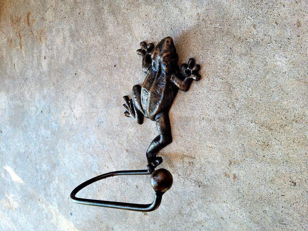 Frog Toilet Paper Holder for Bathroom Storage, TP Holder, Choose your Color, Frog decor, Nature Beach Sea Jungle Rainforest Toad, kids bath